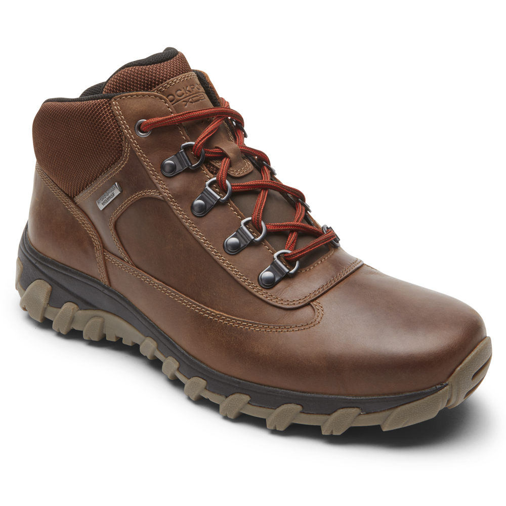 Botas Rockport Homem Marrom - Cold Springs Plus Waterproof Chukka - 25861TSPW